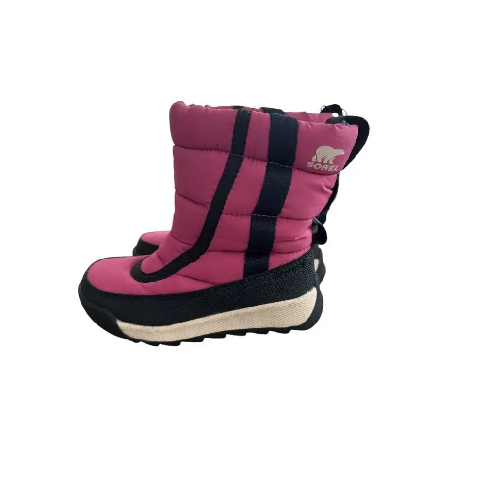 Sorel Kids Cactus Pink Black Youth Whitney™ II Puffy Mid Winter Boot Size 8